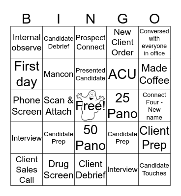 Halloween Bingo  Bingo Card