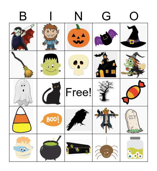 Halloween Bingo Card