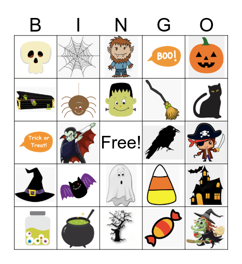 Halloween Bingo Card