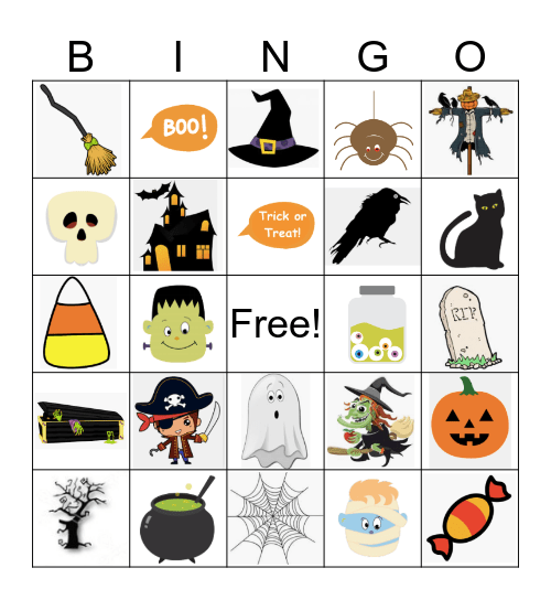 Halloween Bingo Card