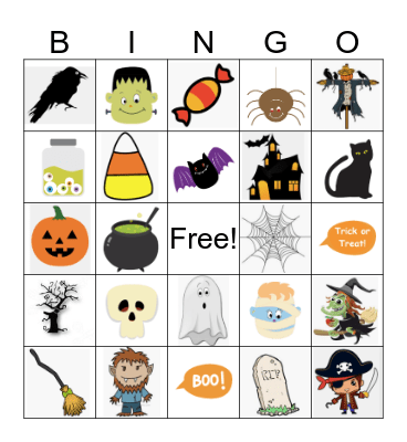 Halloween Bingo Card