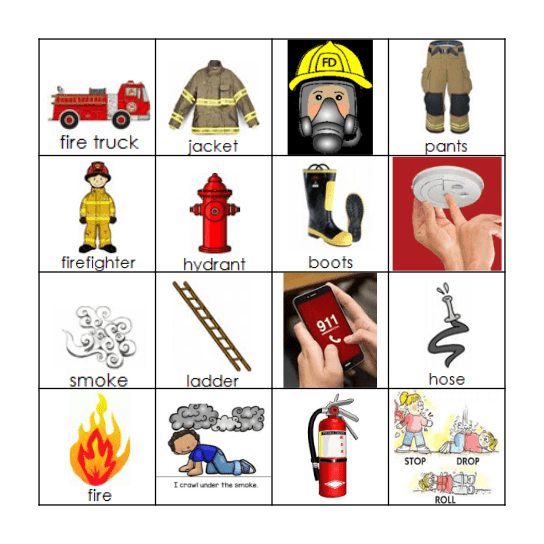 FIRE SAFETY Bingo Card