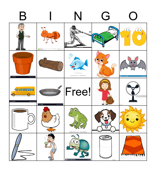 LET'S LEARN TO READ!!! Bingo Card