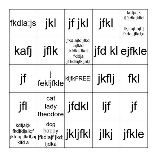 healthy minds Bingo Card