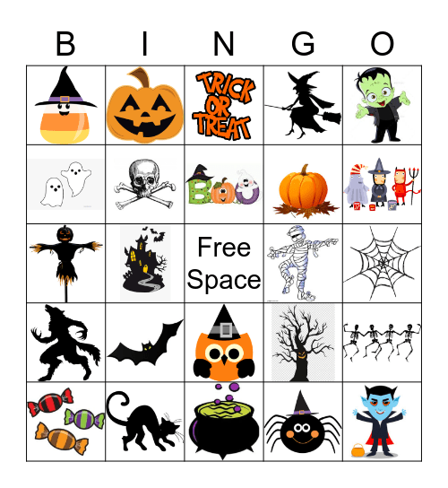 Halloween Bingo Card