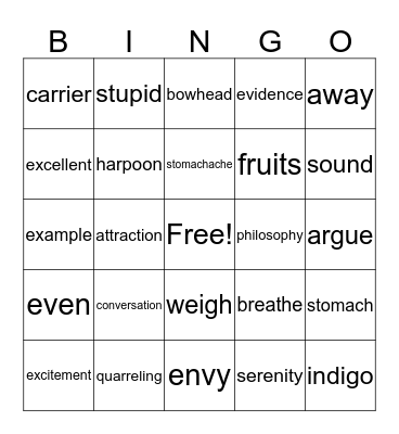 Happy Friday! Bingo Card