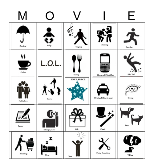 Movies Bingo Card