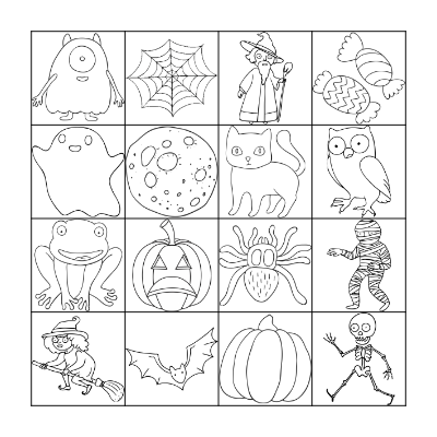 HAPPY HALLOWEEN! Bingo Card