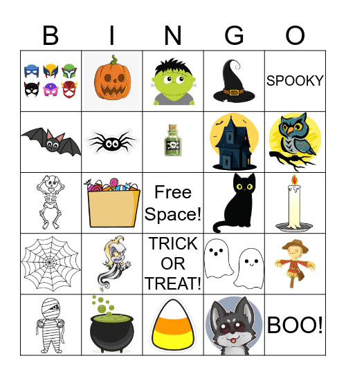 ACC Halloween Bingo Card