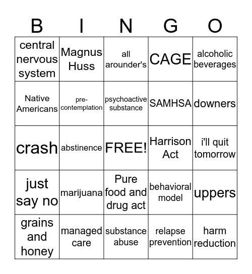 martin 11 Bingo Card