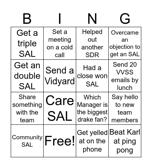 SDR Halloween Bingo  Bingo Card