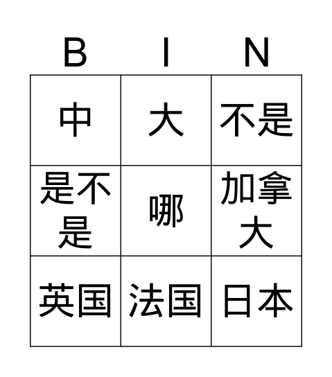 reader 第四课 Bingo Card