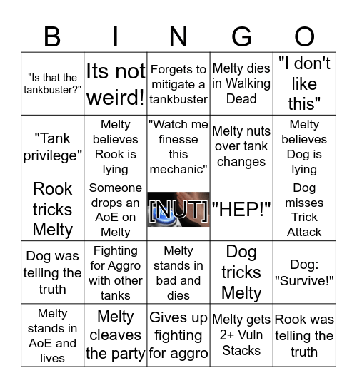 Nier Raid Memes Bingo Card
