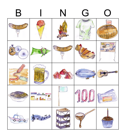 100 Jahre Pfadi Kanton Schaffhausen Bingo Card