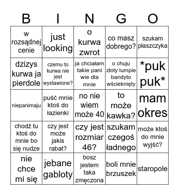 Bingo's muczaczos by Solar Company S.A. Bingo Card