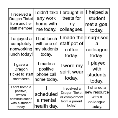 Bingo Card