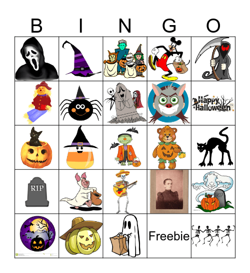 Happy Halloween Vanessa Bingo Card