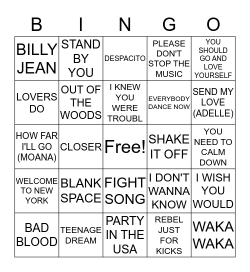 KATIE'S BIRTHDAY BINGO Card