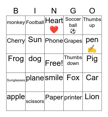 Bingo!!!!! Bingo Card