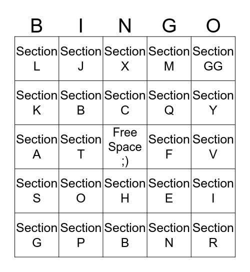 MDS 3.0 BINGO! Bingo Card