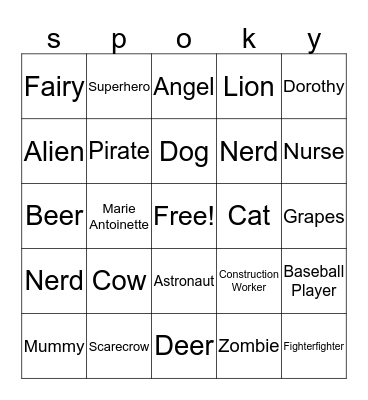 trick or treat: make-out with me Bingo Card