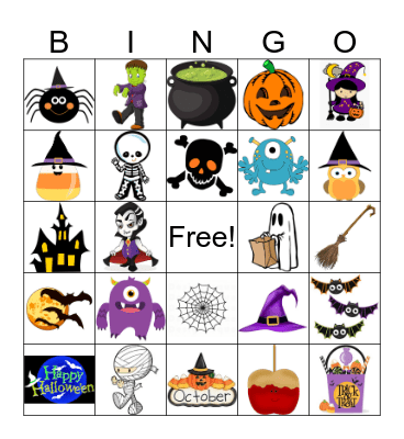 Halloween Bingo Card
