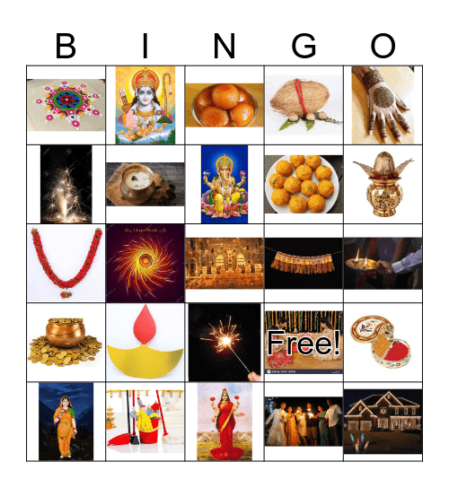 Diwali Bingo Card