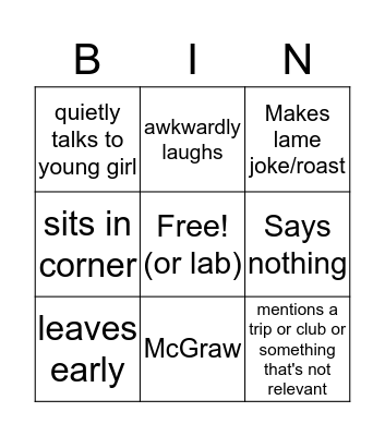 Amrit Bingo Card
