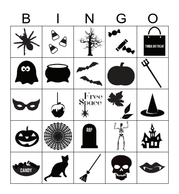 Spooky Bingo Card