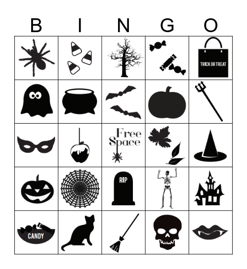 Spooky Bingo Card