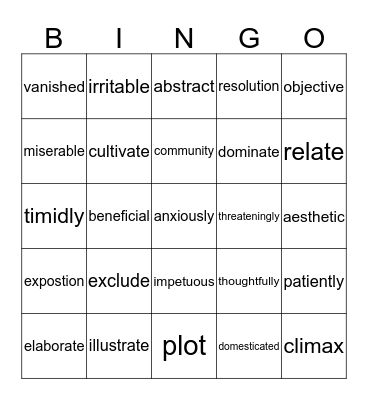 Unit 2: Animal Allies Bingo Card