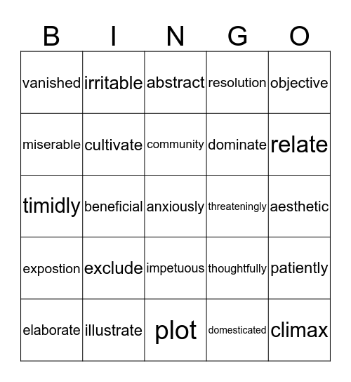 Unit 2: Animal Allies Bingo Card