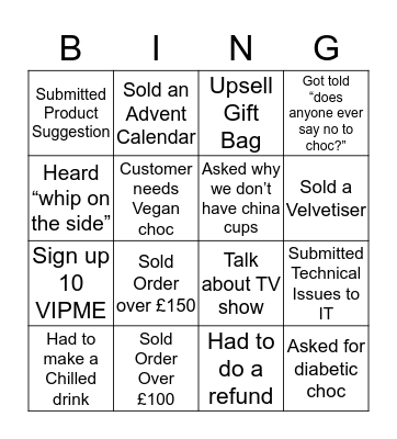 Calendars.com Customer Service Bingo!  Bingo Card