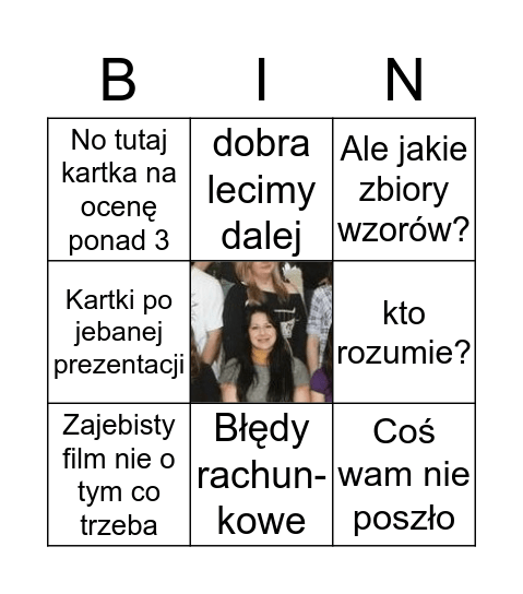 szmata Bingo Card