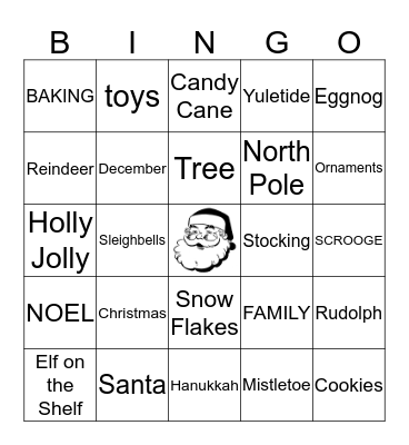 Holiday Bingo! Bingo Card