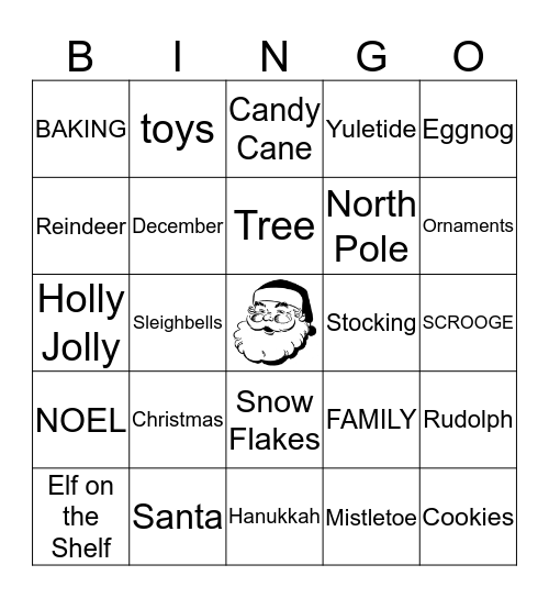 Holiday Bingo! Bingo Card