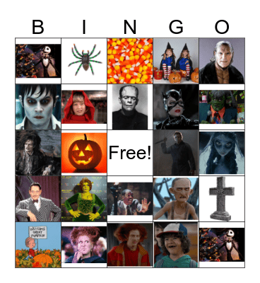 Halloween Bingo Card
