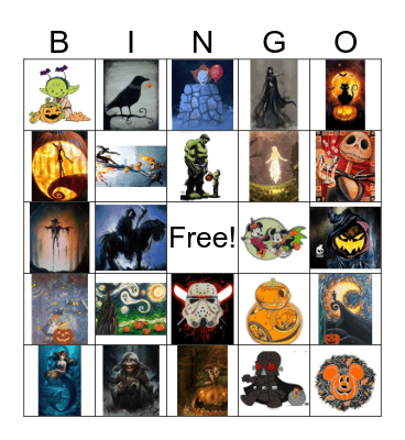 Halloween Bingo Card