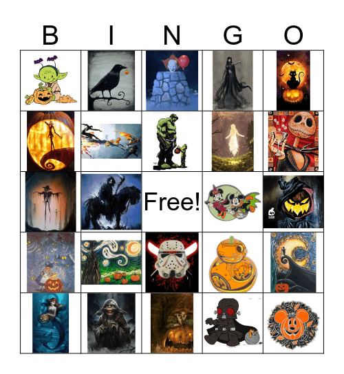 Halloween Bingo Card