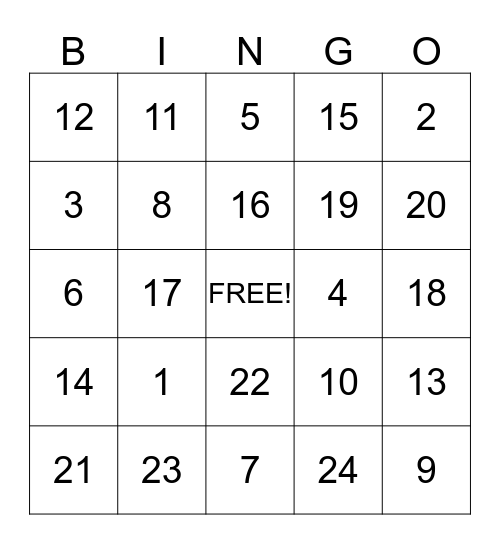 LINCOLN  SCHOOL Bingo Card