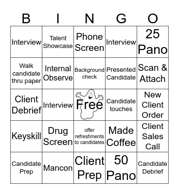 Halloween Bingo  Bingo Card