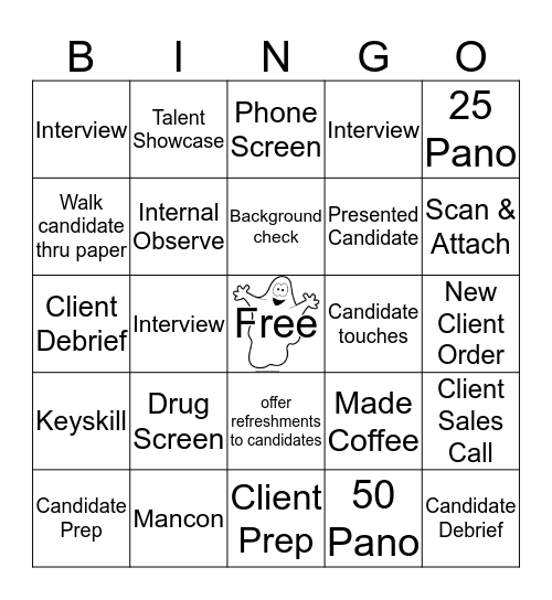 Halloween Bingo  Bingo Card