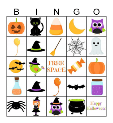Halloween BINGO Card