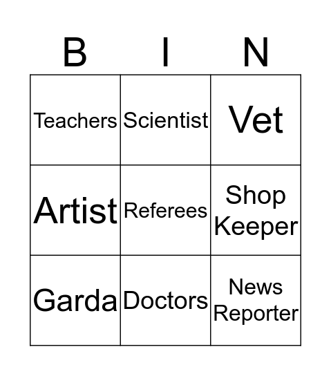 People in the community Bingo Card