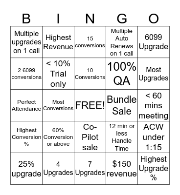 State Farm Bingo Card