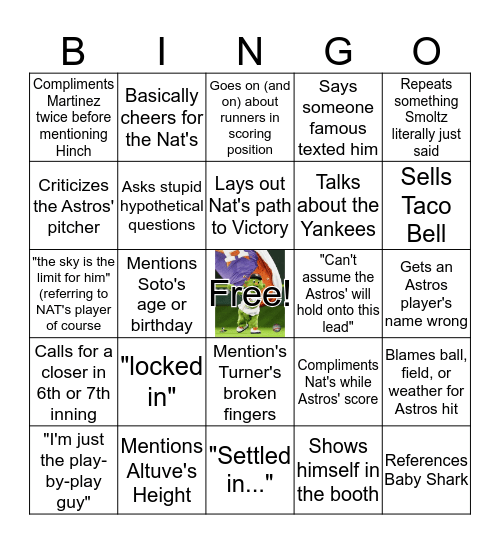 JOE F**K  Bingo Card