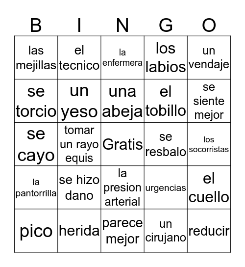 Esp 2 Capi 8.1 y 8.2 Bingo Card