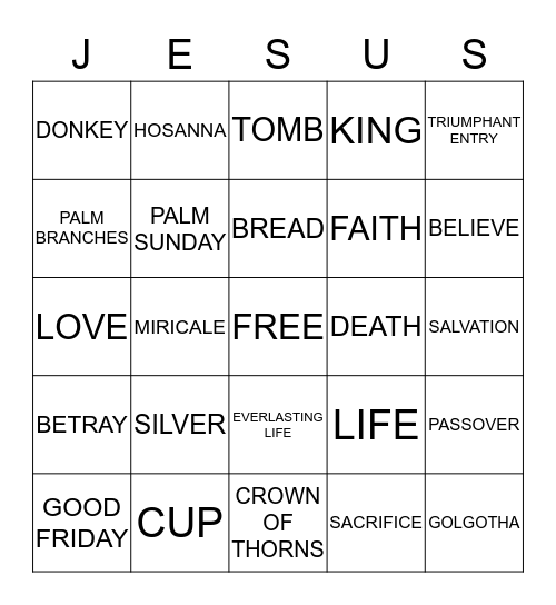 Bingo Card