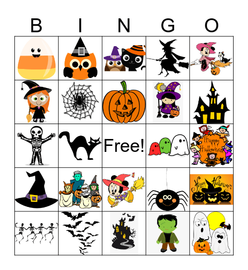 Happy Halloween Bingo Card