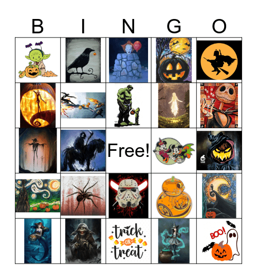 Halloween Bingo Card